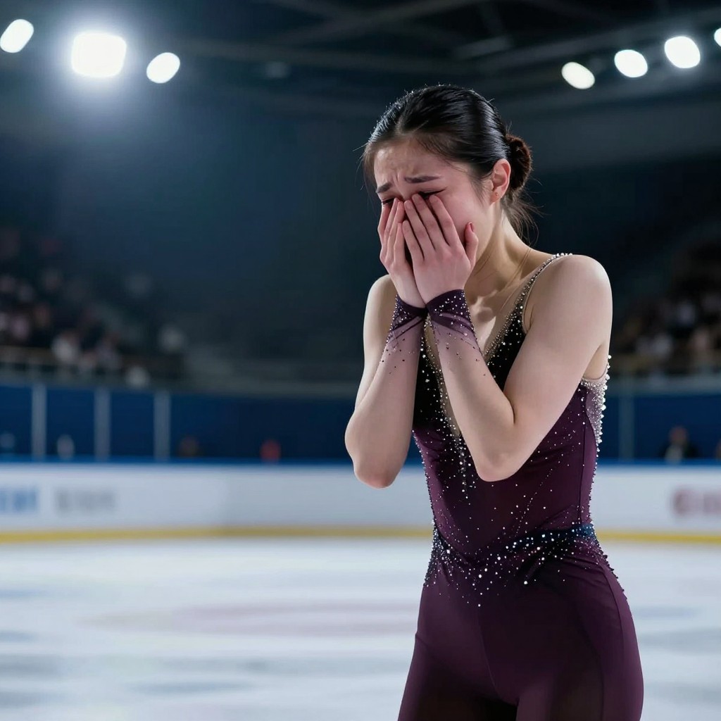 Камила Валиева расплакалась после неудачного проката произвольной программы на контрольных прокатах